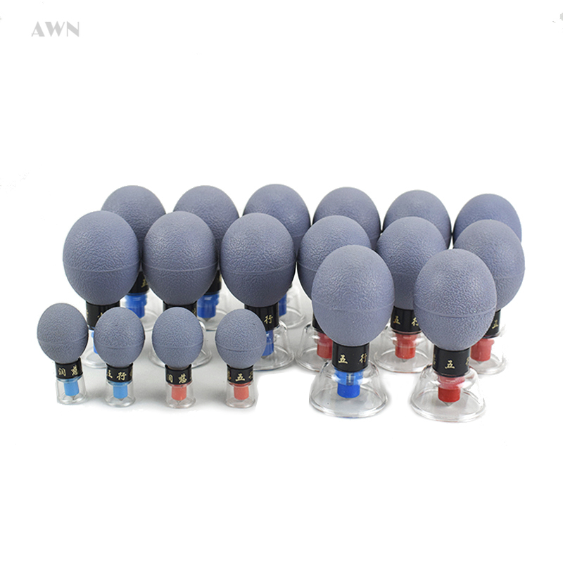 Cupping Therapy Set - 18 ventosas magnéticas meridiano acupunctuur fisioterapia