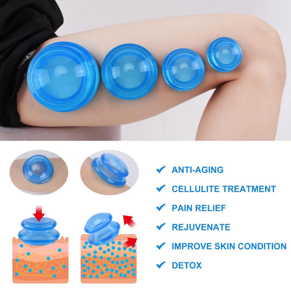 Cupping Therapy Set - Conjunto de Ventosas de Silicone para