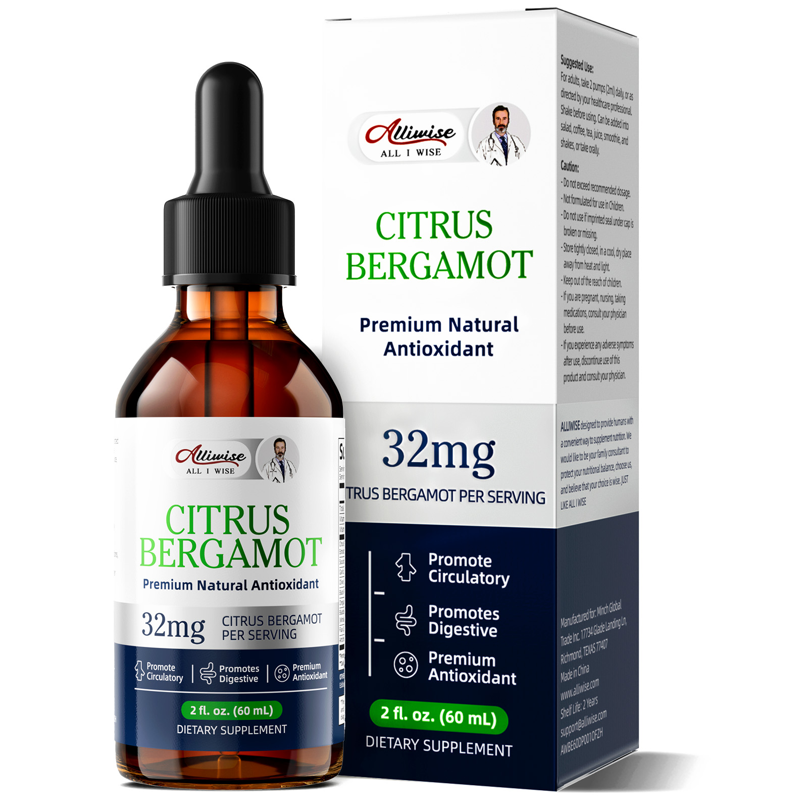 Health And Wellness Promotion - Gotas de Extrato de Bergamota Alliwise