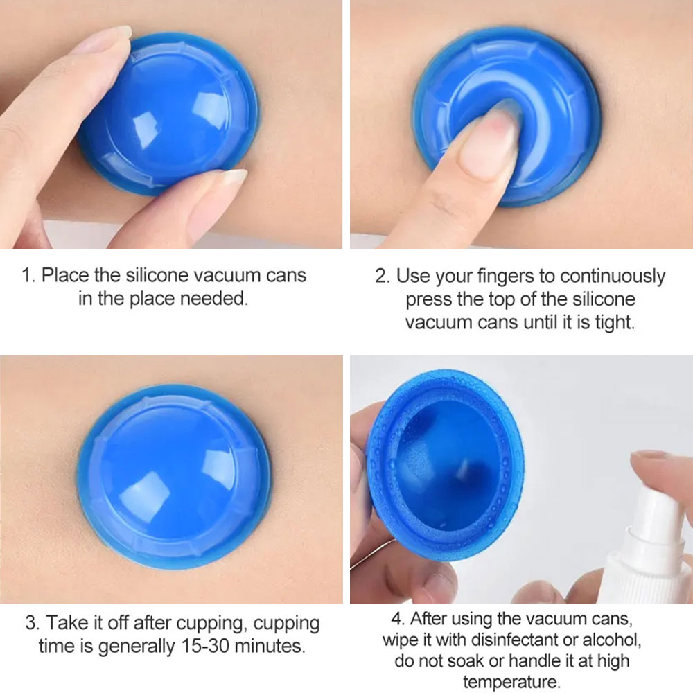 12 pçs silicone sucção latas d - Cupping Therapy Set avaliação e preço