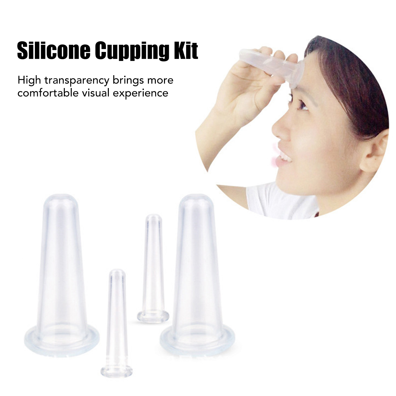 Silicone Facial Massagem Cuppi - Cupping Therapy Set avaliação e preço