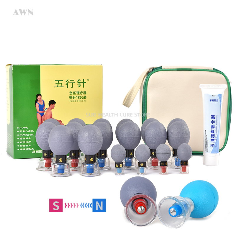 18 ventosas magnéticas meridia - Cupping Therapy Set avaliação e preço