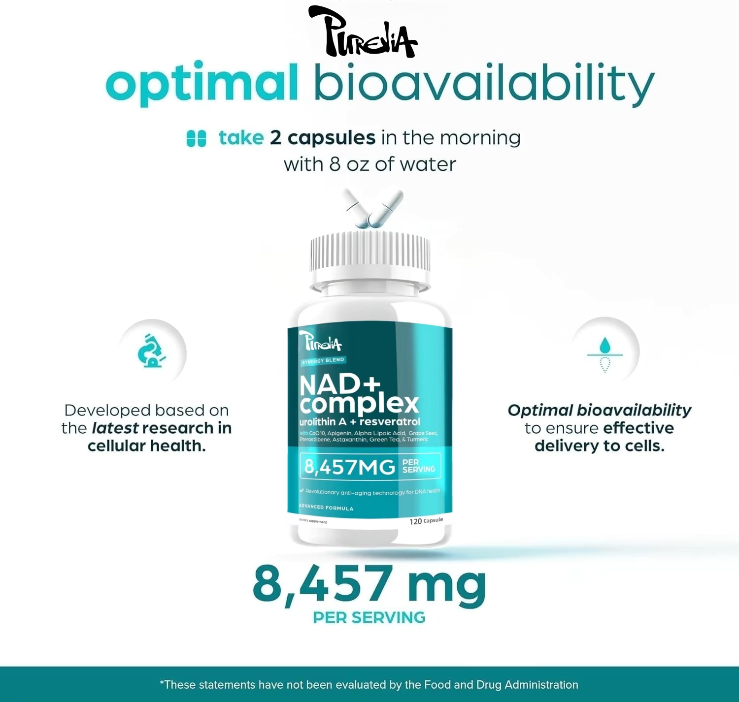 Suplemento NAD Plus - Energia  - Health Wellness Usa avaliação e preço